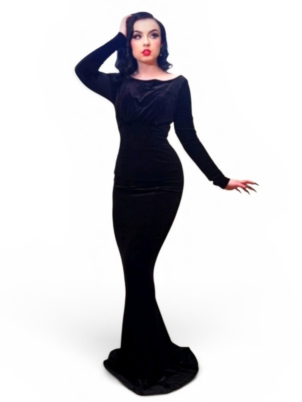 NWT Pinup Girl clothing velvet stretch dress.
